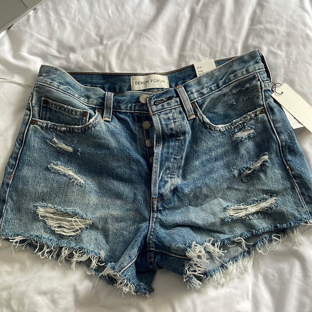 NWT denim forum shorts